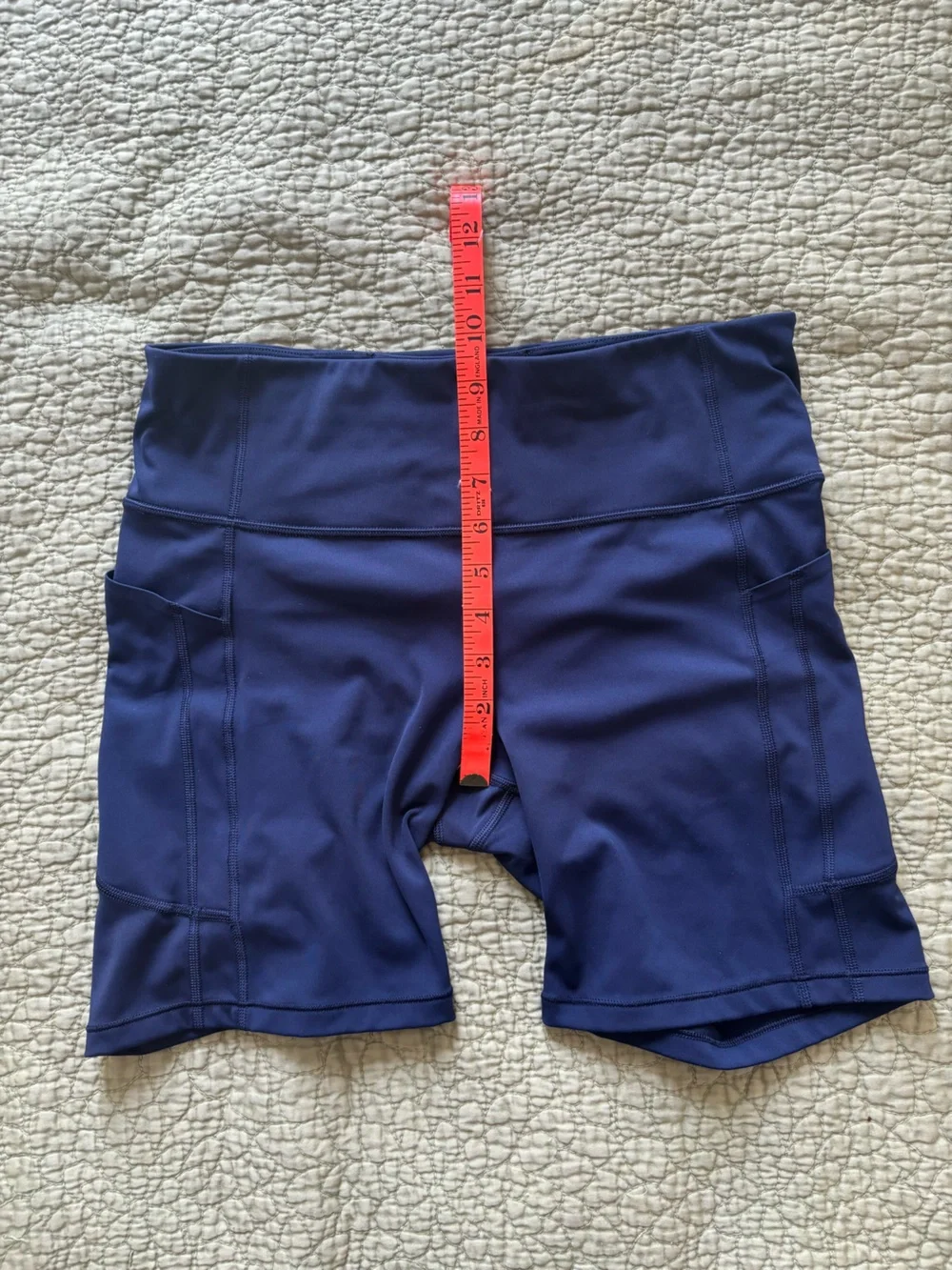 Athleta Navy Ultimate Stash II 7” Short L - Picture 9 of 11